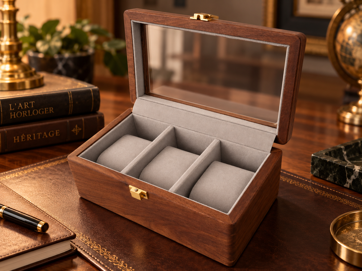 Coffret Héritage 3 montres en mise en scène