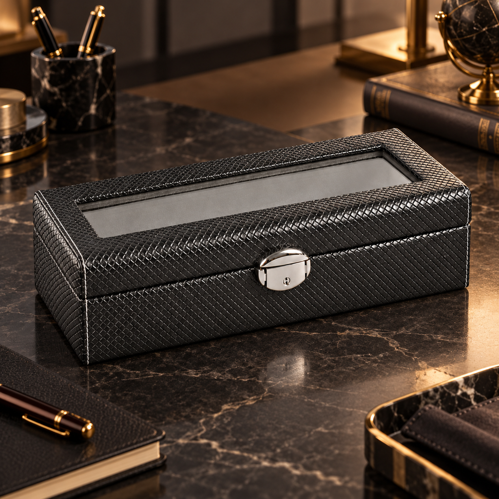 Atelier Horloger - Coffret - Signature - Noir Texturé - 6 Montres